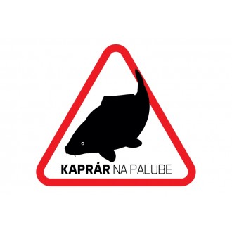 Rybářská samolepka SK Kaprař na palubě