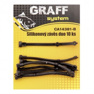 Silikonový závěs Graff Duo 10ks