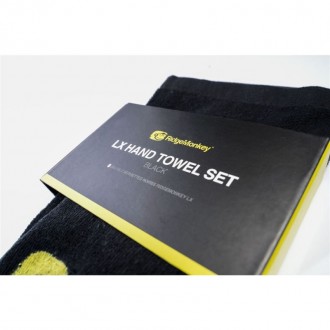 Ručník RidgeMonkey LX Hand Towel Set Black 2ks
