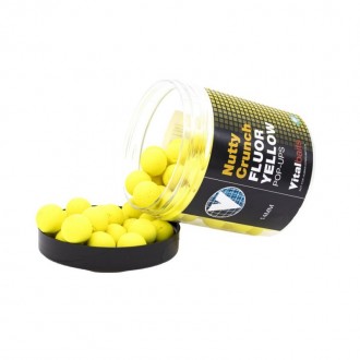 Fluo Pop-Up Vitalbaits Nutty Crunch Yellow 80g