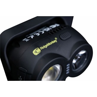 Nabíjateľná čelovka RidgeMonkey VRH150X USB
