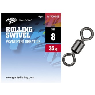 Pevnostní obratlík Giants Fishing Rolling Swivel 10ks