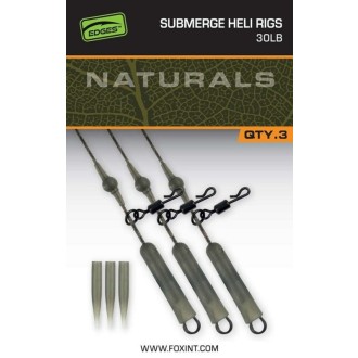 Montáž Fox Naturals Submerged Heli Rigs Leaders 75cm 3ks