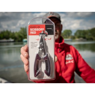 Nůžky Hell-Cat Scissor for Braided Line-S/S Claret-Red
