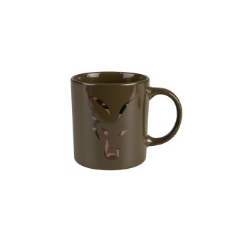 Hrnek Fox Green & Camo Head Ceramic Mug