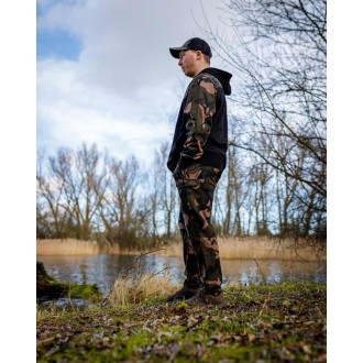 Mikina Fox LW Black/Camo Split Zip Hoody