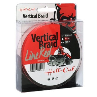 Splétaná šňůra Hell-Cat Braid Line Vertical Red 0,37mm 150m