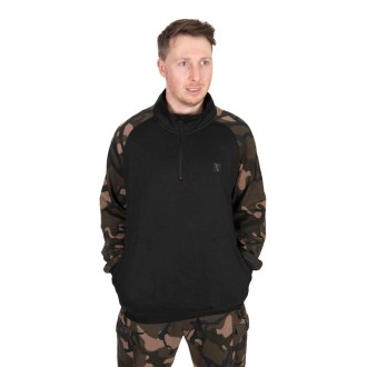 Mikina Fox LW Black/Camo QTR Zip