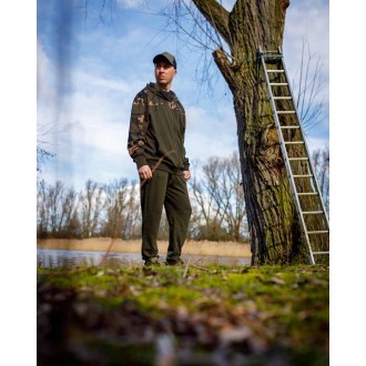 Mikina Fox LW Khaki/Camo Split Zip Hoody