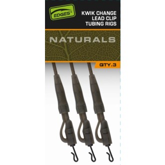 Montáž Fox EDGES™ Naturals Kwik Change Lead Clip Tubing Setup 3ks