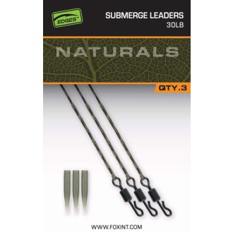 Montáž Fox EDGES™ Naturals Submerge Leaders 3ks