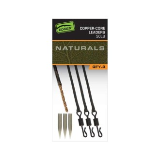 Montáž Fox EDGES™ Naturals Copper Core Leaders 3ks