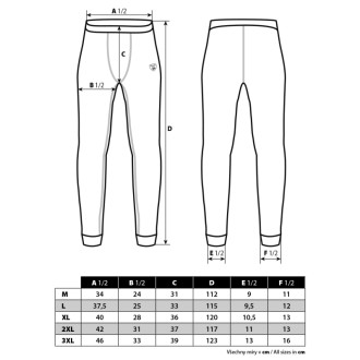 Funkční Termo spodky Giants Fishing Thermal Bottom Deluxe