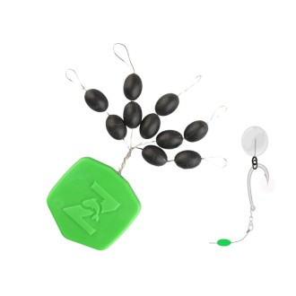 Korálky Zfish Tungsten Oval Beads