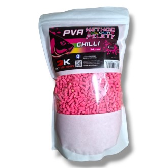 Pelety DK Fishing PVA Method Color Chilli 4mm 1kg