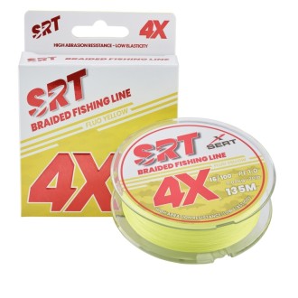 Splétaná šnůra Sert 4X SRT Fluo Yellow 135m
