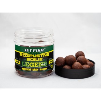 Rozpustné Boilie Jet Fish Legend Range Kořeněný tuňák - Broskev 250ml