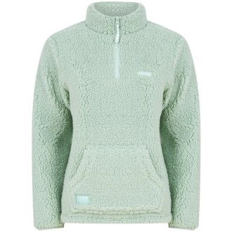 Mikina Navitas Womens Sherpa Pullover Light Green
