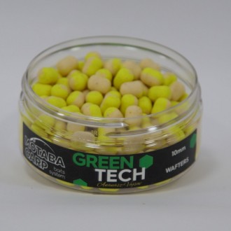 Neutálně vyvážená nástraha Motabacarp Wafters Green Tech Ananas Kyselina máselná 10mm 40g