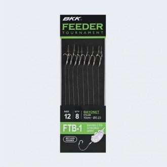 Návazec BKK Feeder Tournament FTB-1 Push-Lock Rigs 8ks