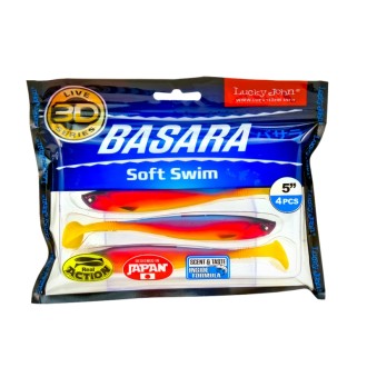Gumová nástraha Lucky John 3D Basara Soft Swim 5" 4ks