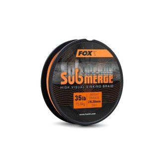 Splétaná šňůra Fox Submerge Orange Sinking Braid 600m