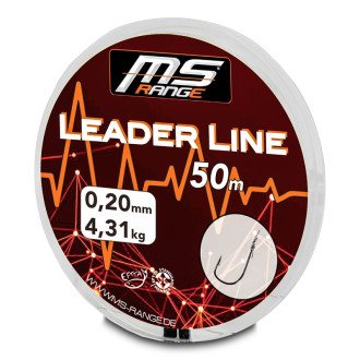 MS Range návazcový vlasec Leader Line, 50 m průměr: 0,10 mm