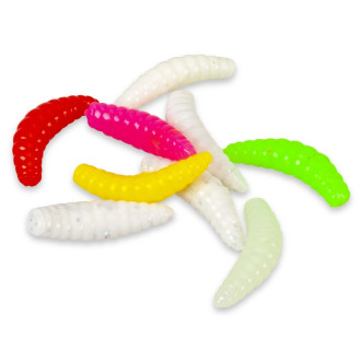 Iron trout Soft Bee Maggots 2,5cm česnek vzor P
