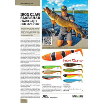 Iron Claw nástraha Slab Shad 21 cm Vzor PA