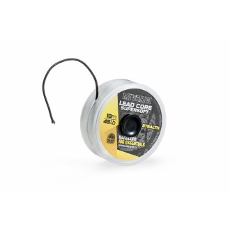 Olověná šňůrka Mivardi Lead Core SuperSoft Stealth 45lb 10m