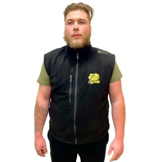 LK Baits vesta Exit Fleece unisex černá vel.2XL