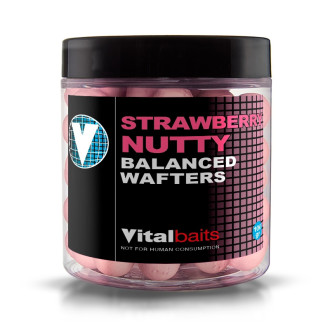 Boilies Vitalbaits Wafters Strawberry Nutty 100g