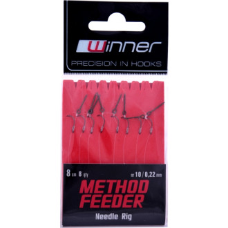 Hotový feeder návazec s jehlou na boilies 8cm / 8ks