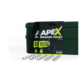 Háčky RidgeMonkey Ape-X Beaked Point Barbed Bulk Pack 25ks