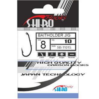 Háček Mistrall Baitholder Jig Ringed BN 10ks