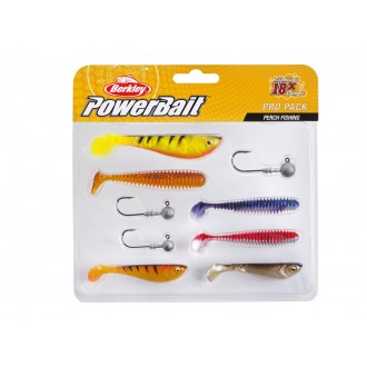 Sada gumových nástrah a jigových hlaviček Berkley Pro Pack Perch