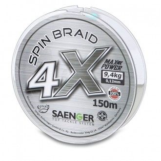 Šňůra Saenger 4 X Spin Braid 150m