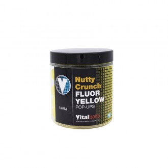 Fluo Pop-Up Vitalbaits Nutty Crunch Yellow 80g